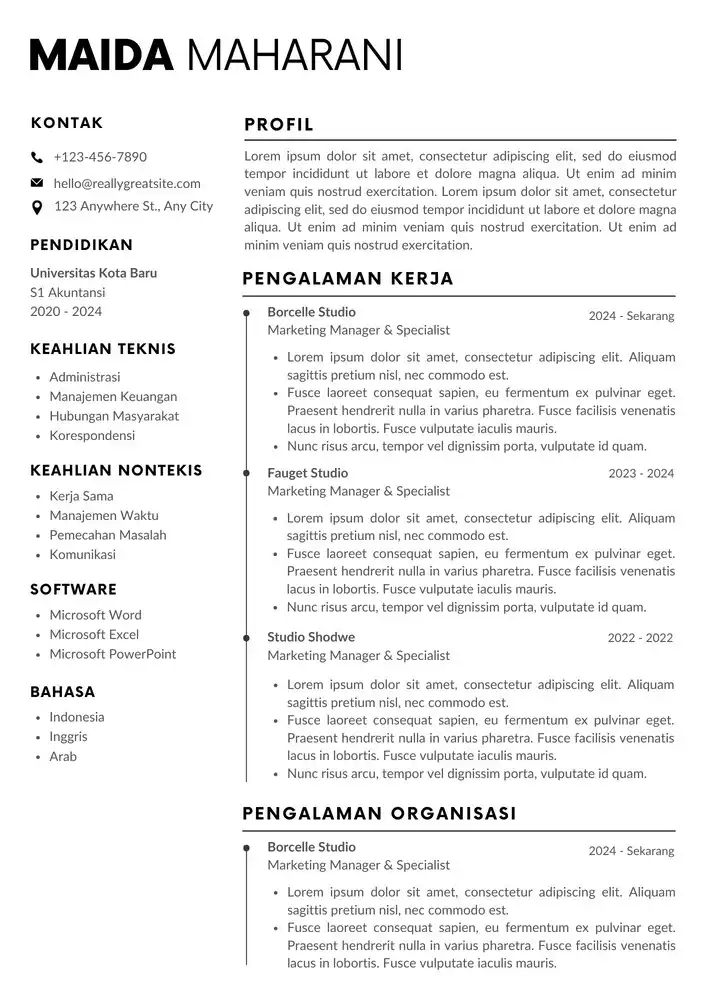 CV Kreatif